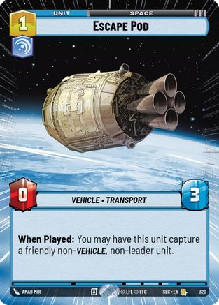 Escape Pod (320) (Hyperspace) (320) [Secrets of Power] - Fantasy Flight Games - Card Brawlers | Quebec | Canada |
