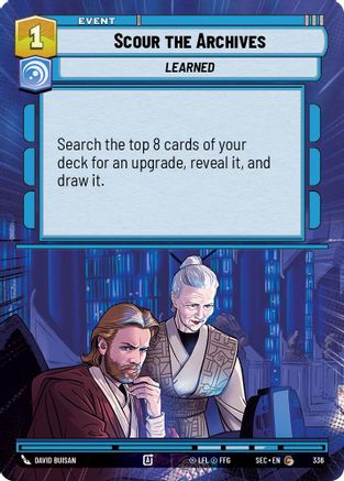 Scour the Archives (336) (Hyperspace) (336) [Secrets of Power] - Fantasy Flight Games - Card Brawlers | Quebec | Canada |