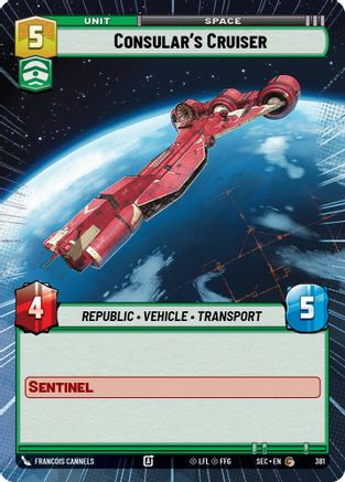 Consular's Cruiser (381) (Hyperspace) (381) [Secrets of Power] - Fantasy Flight Games - Card Brawlers | Quebec | Canada |