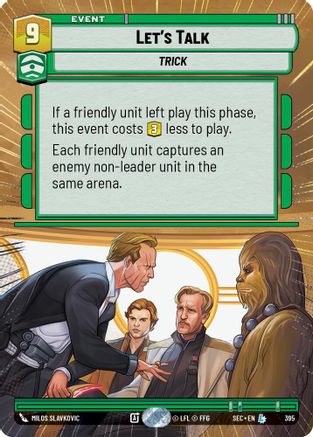Let's Talk (395) (Hyperspace) (395) [Secrets of Power] - Fantasy Flight Games - Card Brawlers | Quebec | Canada |