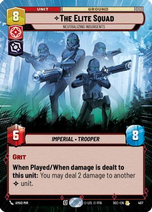 The Elite Squad - Neutralizing Insurgents (Hyperspace) (407) (407) [Secrets of Power] - Fantasy Flight Games - Card Brawlers | Quebec | Canada |