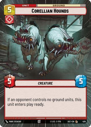 Corellian Hounds (434) (Hyperspace) (434) [Secrets of Power] - Fantasy Flight Games - Card Brawlers | Quebec | Canada |