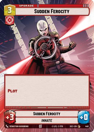 Sudden Ferocity (440) (Hyperspace) (440) [Secrets of Power] - Fantasy Flight Games - Card Brawlers | Quebec | Canada |