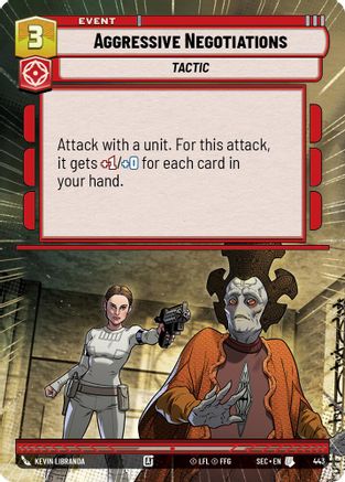 Aggressive Negotiations (443) (Hyperspace) (443) [Secrets of Power] - Fantasy Flight Games - Card Brawlers | Quebec | Canada |