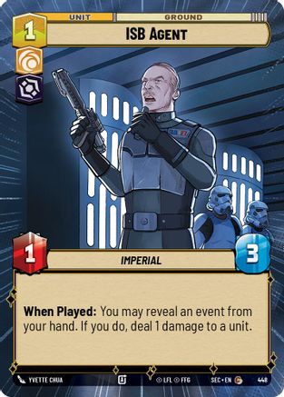 ISB Agent (448) (Hyperspace) (448) [Secrets of Power] - Fantasy Flight Games - Card Brawlers | Quebec | Canada |