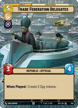 Trade Federation Delegates (455) (Hyperspace) (455) [Secrets of Power] - Fantasy Flight Games - Card Brawlers | Quebec | Canada |