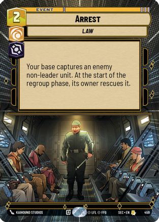 Arrest (459) (Hyperspace) (459) [Secrets of Power] - Fantasy Flight Games - Card Brawlers | Quebec | Canada |