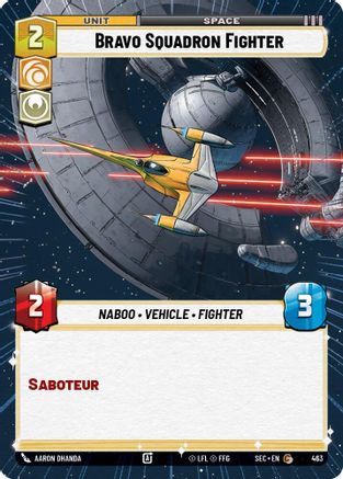 Bravo Squadron Fighter (463) (Hyperspace) (463) [Secrets of Power] - Fantasy Flight Games - Card Brawlers | Quebec | Canada |