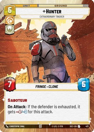 Hunter - Extraordinary Tracker (Hyperspace) (472) (472) [Secrets of Power] - Fantasy Flight Games - Card Brawlers | Quebec | Canada |