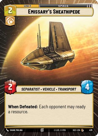 Emissary's Sheathipede (479) (Hyperspace) (479) [Secrets of Power] - Fantasy Flight Games - Card Brawlers | Quebec | Canada |