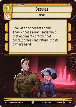 Beguile (497) (Hyperspace) (497) [Secrets of Power] - Fantasy Flight Games - Card Brawlers | Quebec | Canada |