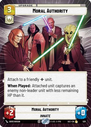 Moral Authority (520) (Hyperspace) (520) [Secrets of Power] - Fantasy Flight Games - Card Brawlers | Quebec | Canada |