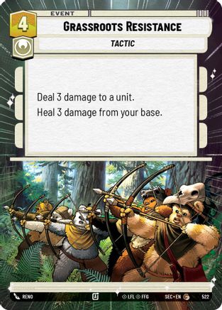 Grassroots Resistance (522) (Hyperspace) (522) [Secrets of Power] - Fantasy Flight Games - Card Brawlers | Quebec | Canada |