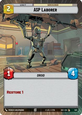 ASP Laborer (523) (Hyperspace) (523) [Secrets of Power] - Fantasy Flight Games - Card Brawlers | Quebec | Canada |