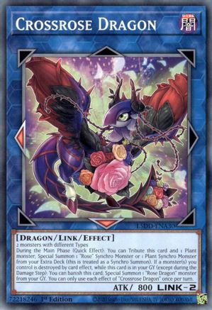 Crossrose Dragon [L5DD-ENA30] Common / Short Print - Legendary 5D's Decks - Card Brawlers | Quebec | Canada |