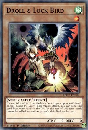 Droll & Lock Bird [L5DD-ENC04] Common - Yu-Gi-Oh! - Card Brawlers | Quebec | Canada |