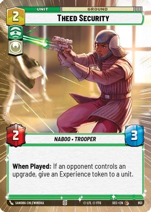 Theed Security (851) (Hyperspace Foil) (851) [Secrets of Power] - Fantasy Flight Games - Card Brawlers | Quebec | Canada |