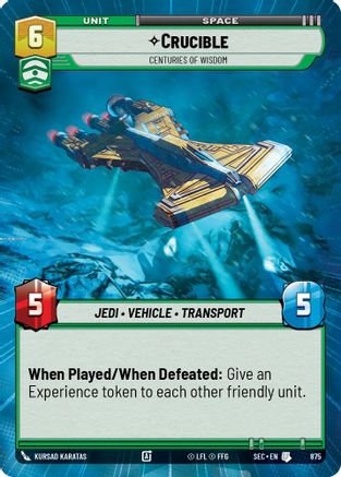 Crucible - Centuries of Wisdom (Hyperspace Foil) (875) (875) [Secrets of Power] - Fantasy Flight Games - Card Brawlers | Quebec | Canada |
