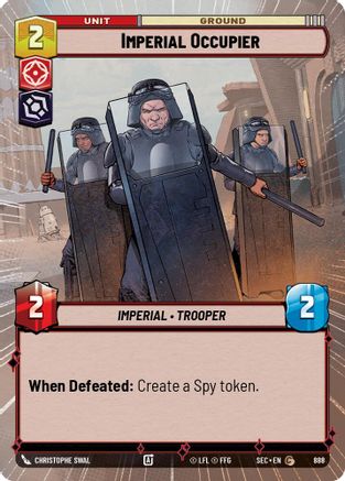 Imperial Occupier (888) (Hyperspace Foil) (888) [Secrets of Power] - Fantasy Flight Games - Card Brawlers | Quebec | Canada |
