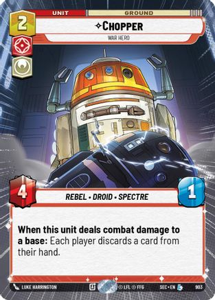 Chopper - War Hero (Hyperspace Foil) (903) (903) [Secrets of Power] - Fantasy Flight Games - Card Brawlers | Quebec | Canada |