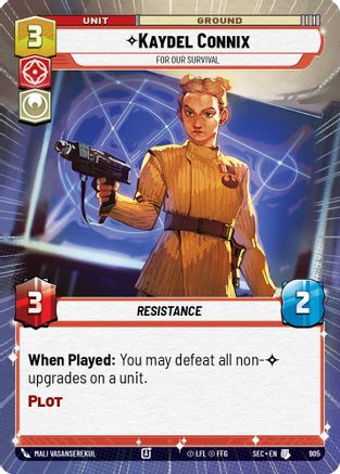 Kaydel Connix - For Our Survival (Hyperspace Foil) (905) (905) [Secrets of Power] - Fantasy Flight Games - Card Brawlers | Quebec | Canada |