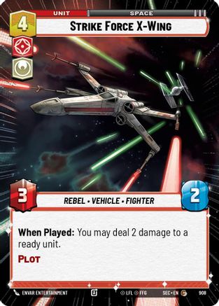 Strike Force X-Wing - Wing (908) (Hyperspace Foil) (908) (908) [Secrets of Power] - Fantasy Flight Games - Card Brawlers | Quebec | Canada |