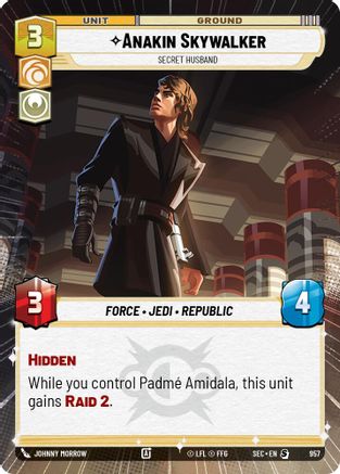 Anakin Skywalker - Secret Husband (Hyperspace Foil) (957) (957) [Secrets of Power] - Fantasy Flight Games - Card Brawlers | Quebec | Canada |