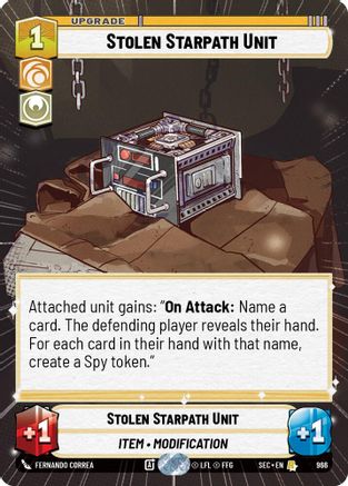 Stolen Starpath Unit (966) (Hyperspace Foil) (966) [Secrets of Power] - Fantasy Flight Games - Card Brawlers | Quebec | Canada |