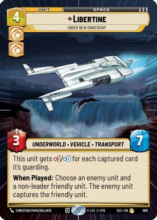 Libertine - Under New Ownership (Hyperspace Foil) (968) (968) [Secrets of Power] - Fantasy Flight Games - Card Brawlers | Quebec | Canada |