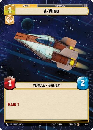 A-Wing - Wing (969) (Hyperspace Foil) (969) (969) [Secrets of Power] - Fantasy Flight Games - Card Brawlers | Quebec | Canada |