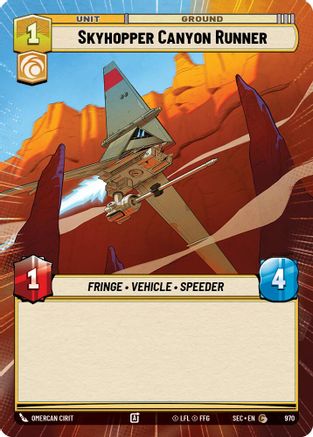 Skyhopper Canyon Runner (970) (Hyperspace Foil) (970) [Secrets of Power] - Fantasy Flight Games - Card Brawlers | Quebec | Canada |