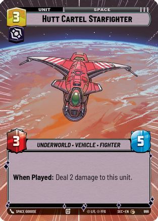 Hutt Cartel Starfighter (996) (Hyperspace Foil) (996) [Secrets of Power] - Fantasy Flight Games - Card Brawlers | Quebec | Canada |