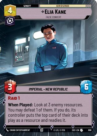 Elia Kane - False Convert (Hyperspace Foil) (998) (998) [Secrets of Power] - Fantasy Flight Games - Card Brawlers | Quebec | Canada |