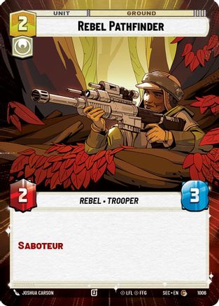 Rebel Pathfinder (1006) (Hyperspace Foil) (1006) [Secrets of Power] - Fantasy Flight Games - Card Brawlers | Quebec | Canada |