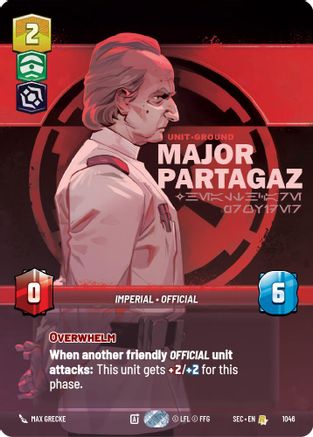 Major Partagaz - Healthcare Provider (Prestige) (1046) (1046) [Secrets of Power] - Fantasy Flight Games - Card Brawlers | Quebec | Canada |