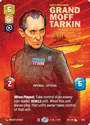 Grand Moff Tarkin - Taking Krennic's Achievement (Prestige) (1053) (1053) [Secrets of Power] - Fantasy Flight Games - Card Brawlers | Quebec | Canada |