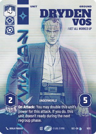 Dryden Vos - I Get All Worked Up (Prestige) (1072) (1072) [Secrets of Power] - Fantasy Flight Games - Card Brawlers | Quebec | Canada |