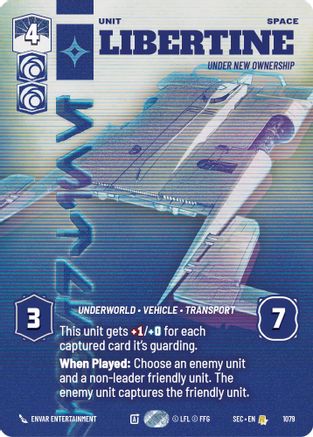 Libertine - Under New Ownership (Prestige) (1079) (1079) [Secrets of Power] - Fantasy Flight Games - Card Brawlers | Quebec | Canada |