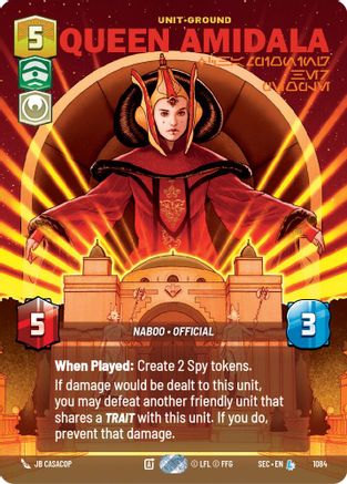 Queen Amidala - Championing Her People (Prestige Foil) (1084) (1084) [Secrets of Power] - Fantasy Flight Games - Card Brawlers | Quebec | Canada |
