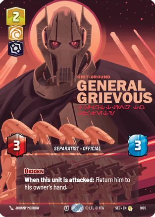 General Grievous - Scuttling to Safety (Prestige Foil) (1095) (1095) [Secrets of Power] - Fantasy Flight Games - Card Brawlers | Quebec | Canada |