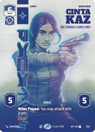 Cinta Kaz - The Struggle Comes First (Prestige Foil) (1120) (1120) [Secrets of Power] - Fantasy Flight Games - Card Brawlers | Quebec | Canada |