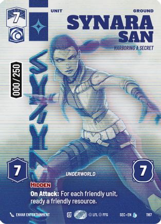 Synara San - Harboring a Secret (Serialized) (1167) (1167) [Secrets of Power] - Fantasy Flight Games - Card Brawlers | Quebec | Canada |