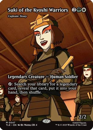 Suki of the Kyoshi Warriors - Captain Sisay (Borderless) [Avatar: The Last Airbender: Eternal-Legal] - Magic: The Gathering - Card Brawlers | Quebec | Canada |
