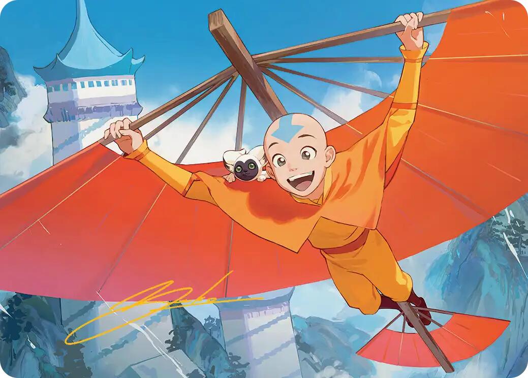 Aang, the Last Airbender Art Card (Gold-Stamped Signature) [Avatar: The Last Airbender Art Series] - Magic: The Gathering - Card Brawlers | Quebec | Canada |