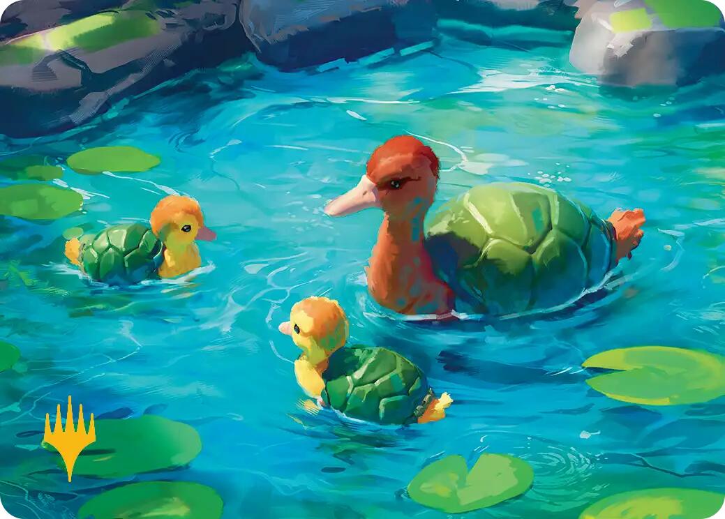 Turtle-Duck Art Card (Gold-Stamped Planeswalker Symbol) [Avatar: The Last Airbender Art Series] - Magic: The Gathering - Card Brawlers | Quebec | Canada |