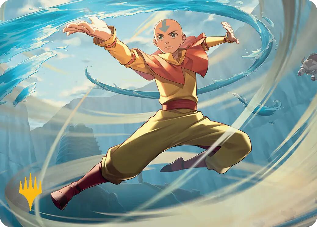 Aang, Swift Savior Art Card (Gold-Stamped Planeswalker Symbol) [Avatar: The Last Airbender Art Series] - Magic: The Gathering - Card Brawlers | Quebec | Canada |