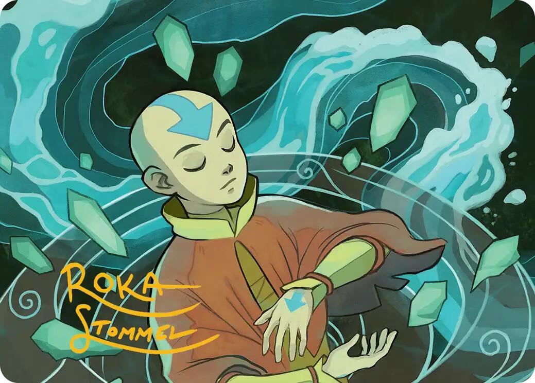 Aang, at the Crossroads Art Card (Gold-Stamped Signature) [Avatar: The Last Airbender Art Series] - Magic: The Gathering - Card Brawlers | Quebec | Canada |