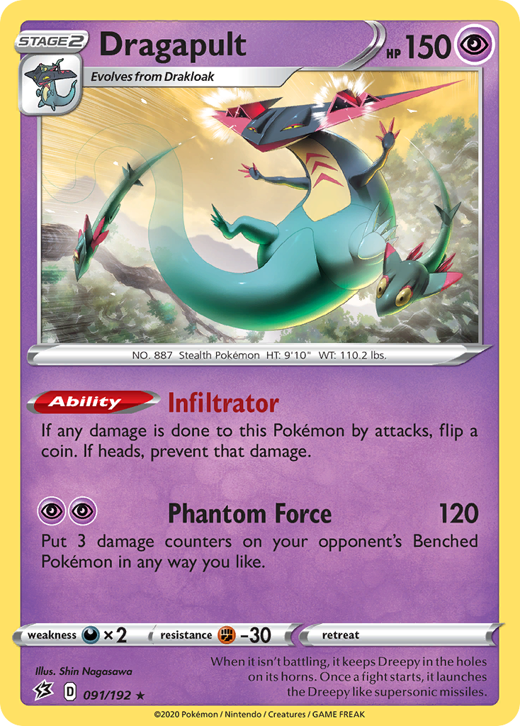 Dragapult (091/192) [Sword & Shield: Rebel Clash] - Pokémon - Card Brawlers | Quebec | Canada |