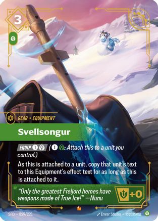 Svellsongur (059/221) - Spiritforged Foil - Spiritforged - Card Brawlers | Quebec | Canada |