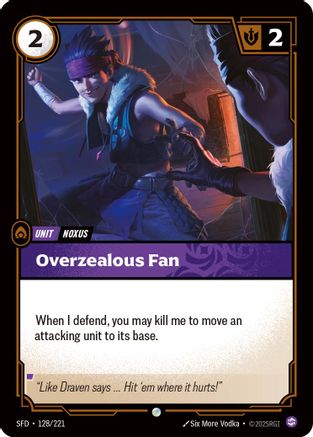 Overzealous Fan (128/221) - Spiritforged Foil - Spiritforged - Card Brawlers | Quebec | Canada |
